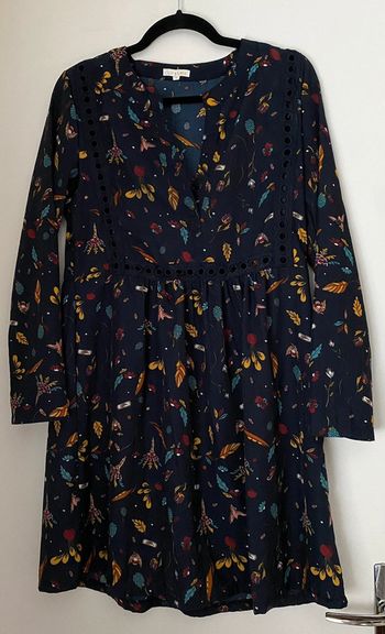 Robe Imprimée Avec Broderie Taille S