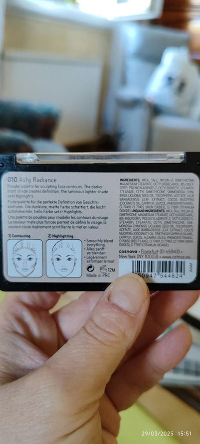 Catrice Prime and Fine Professional Contouring Palette Teinte 010 Ashy Radiance - photo numéro 2