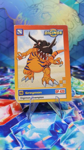 Carte Digimon Greymon 19/34 Édition Série TV
