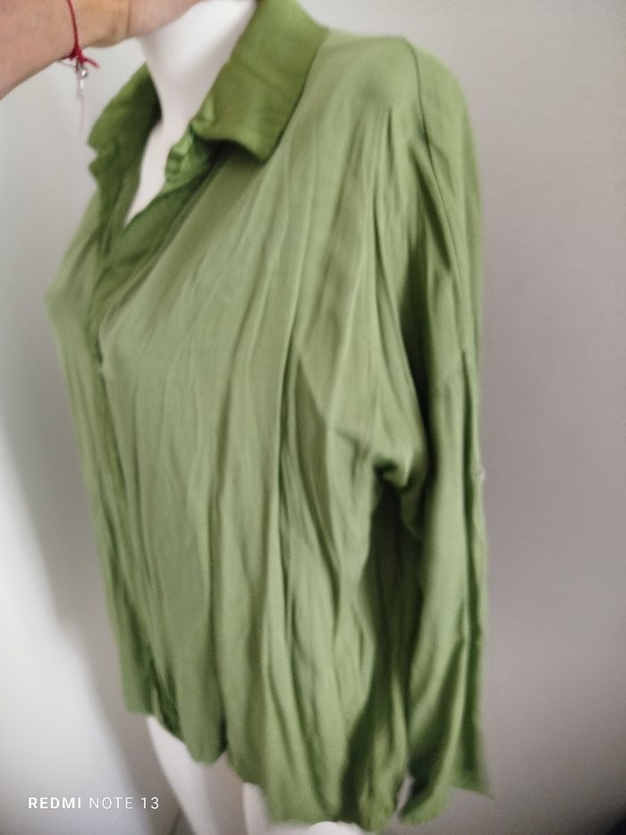 #kytietailleuniquefemme. Chemise blouse manche retroussable taille unique - photo numéro 5