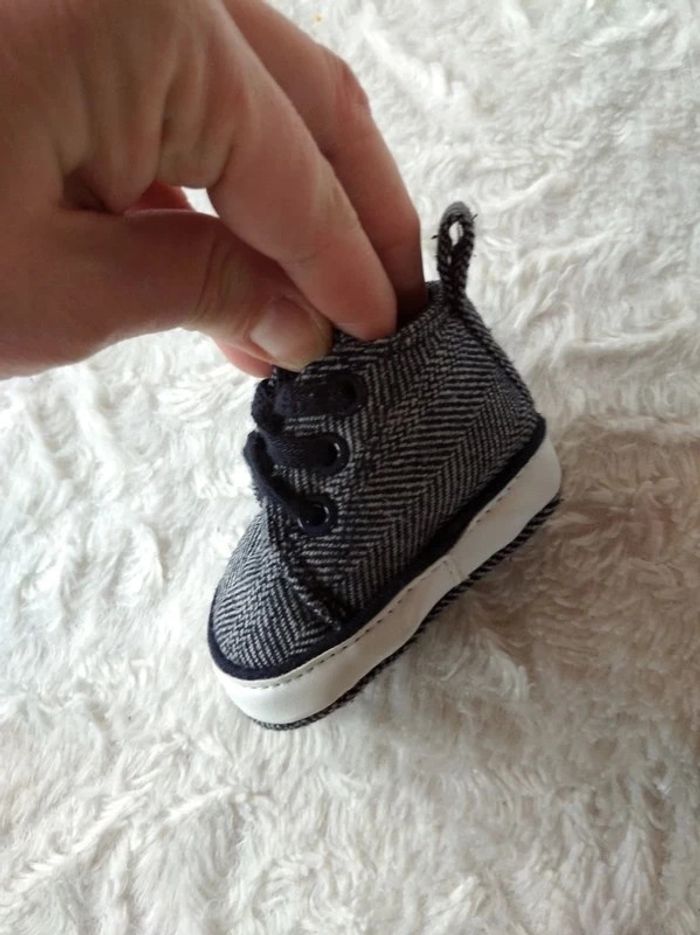 Chaussures bébé style basket Garçon 0/3 mois - photo numéro 2