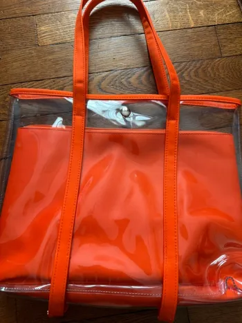 Sac de plage etam orange NEUF