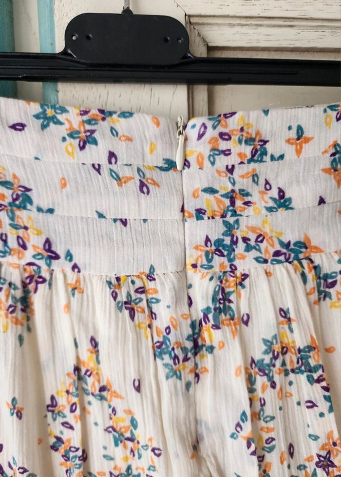 Jupe blanche fleurie plissée Zadig et Voltaire neuve - photo numéro 2