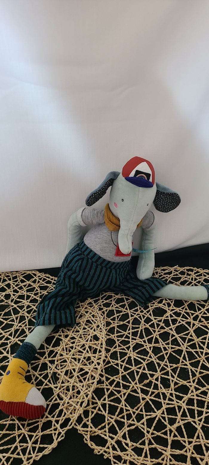 Moulin Roty Peluche éléphant Pablo - Les broc & roll's - photo numéro 3