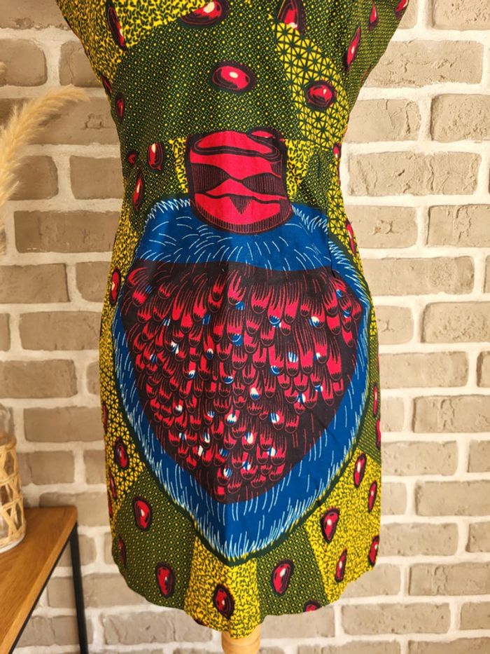 Robe wax dos nu – artisanale, fabriquée à Abidjan - photo numéro 4