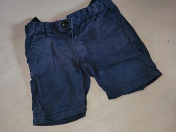 Short bleu marine 9-12 mois