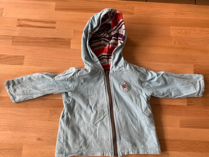 Sweat / gilet réversible catimini bébé 12 mois - photo numéro 2