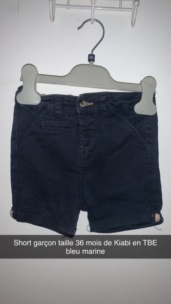 Short garçon taille 36 mois