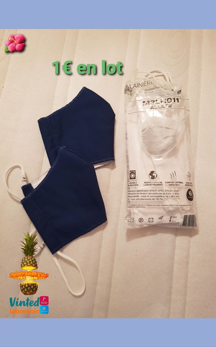 lot de masques de protection adulte