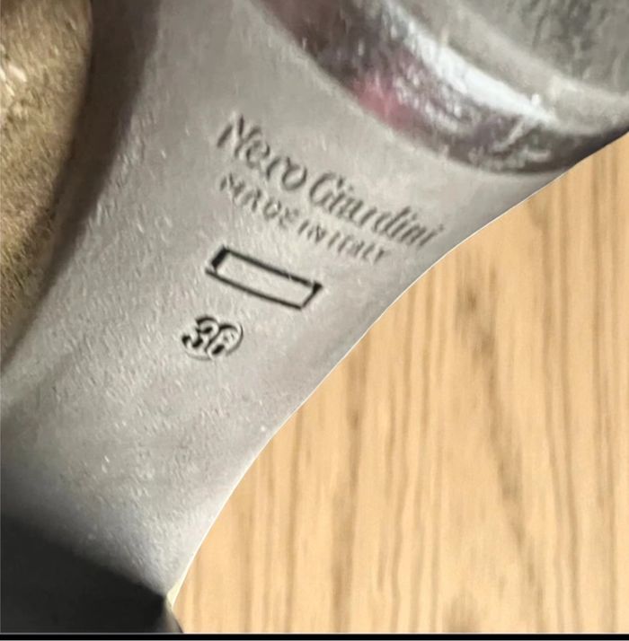 Botte à talon en daim nero giardini - photo numéro 4