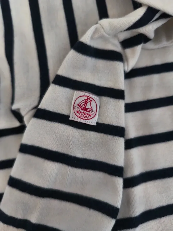 Superbe pyjama rayé marinière Petit Bateau mixte - photo numéro 5