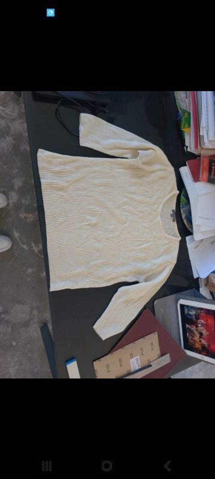 Pull écru