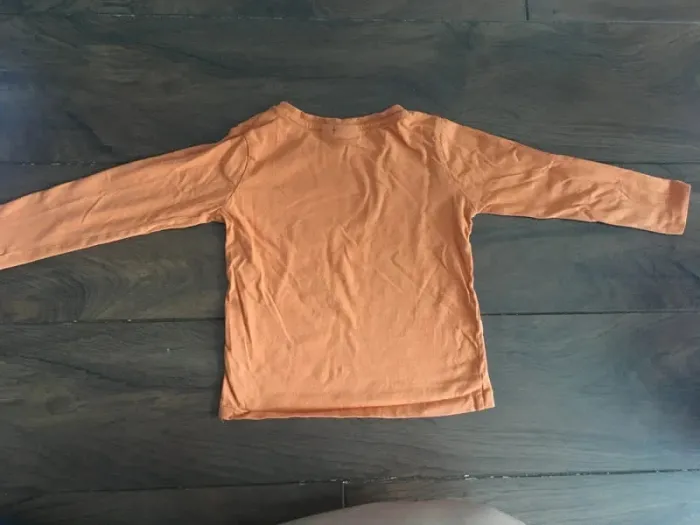 T-shirt manches longues garçon en coton orange GARCIA t 104/110 4/5 ans - photo numéro 4