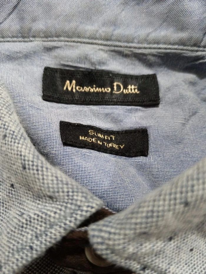 C55 polo gris Massimo Dutti XXL - photo numéro 3