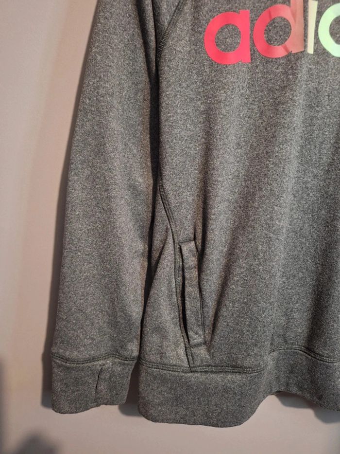 Sweat à capuche adidas vintage noir - taille M - photo numéro 4