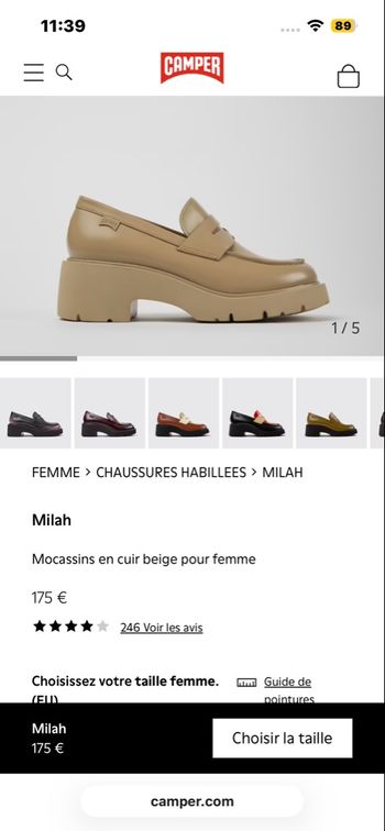 Mocassins camper