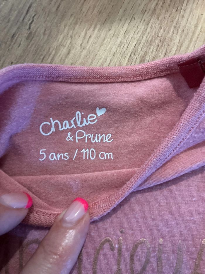 Teeshirt 5ans Charlie & Prune - photo numéro 3