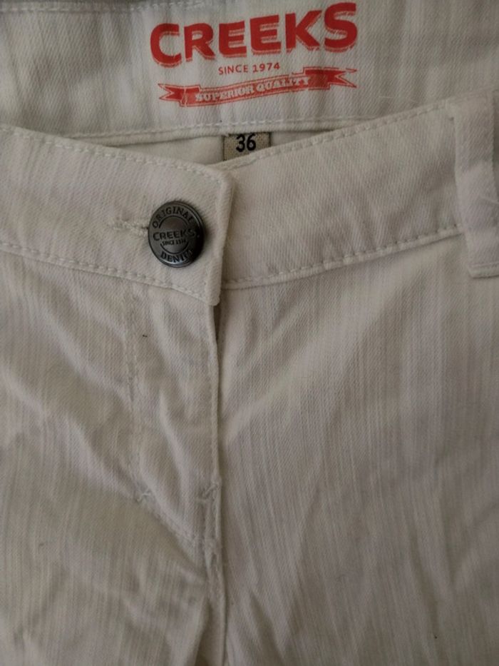 Slim blanc taille 36 neuf - photo numéro 4