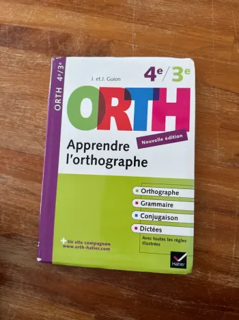 Livre Orth 4e/3e
