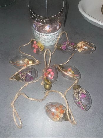 Guirlande fleurs séchées