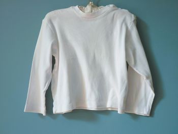 Pull fille Dudu 3 ans 36 mois coton blanc Manches longues TBE
