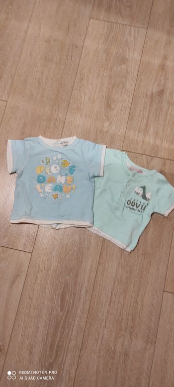 Lot 2 tee-shirts influx 3 mois