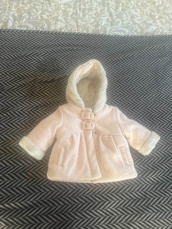 Manteau très chaud tape à l’œil 6 mois fille vœu rose