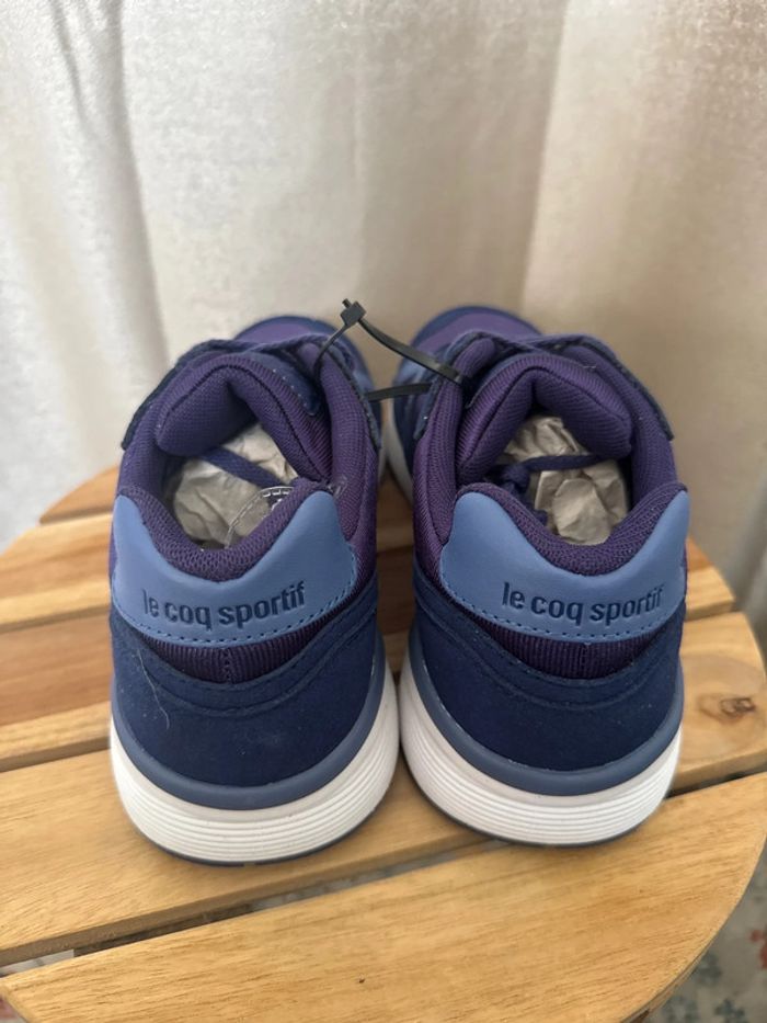 Baskets Le Coq Sportif Dynactif R850 W bleues – Taille 38 neuves - photo numéro 2
