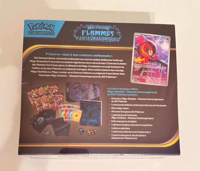 Pokemon ETB Méga Évolution ME02 Flammes Fantasmagoriques - photo numéro 2
