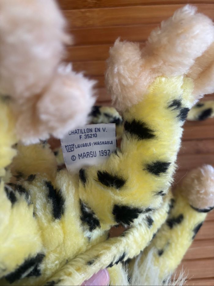 Vintage peluche madame marsupilami fleur rouge ajena marsu 1997 - photo numéro 4