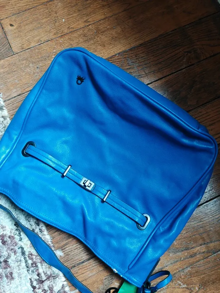 Sac porté épaule bleu United Colors Of Benetton - photo numéro 6