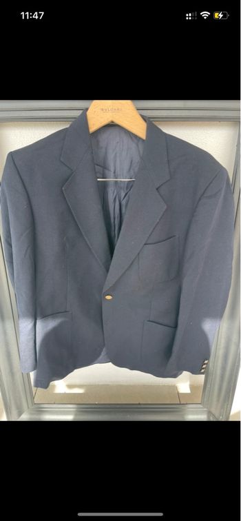 Blazer Marine Vintage Bidermann Uniformes– Fabriqué en France