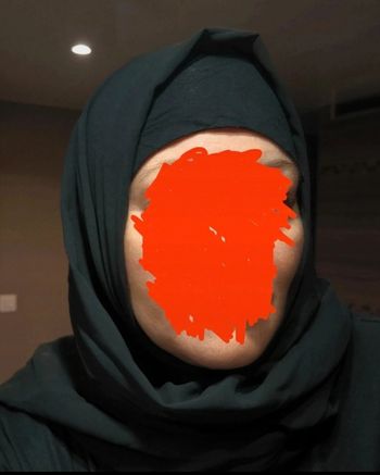 Hijab unicolore noir