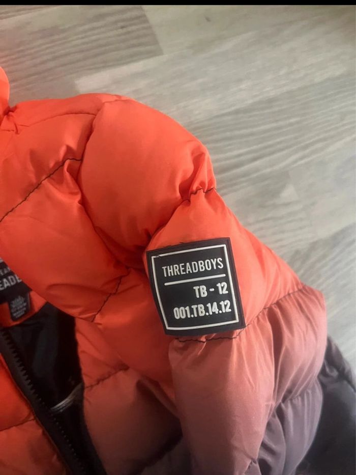 Manteau doudoune légère taille 7 / 8 ans neuf Threadboys - photo numéro 5