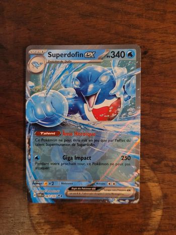 Vends carte pokemon superdofin ex 061/167 mascarade crépusculaire