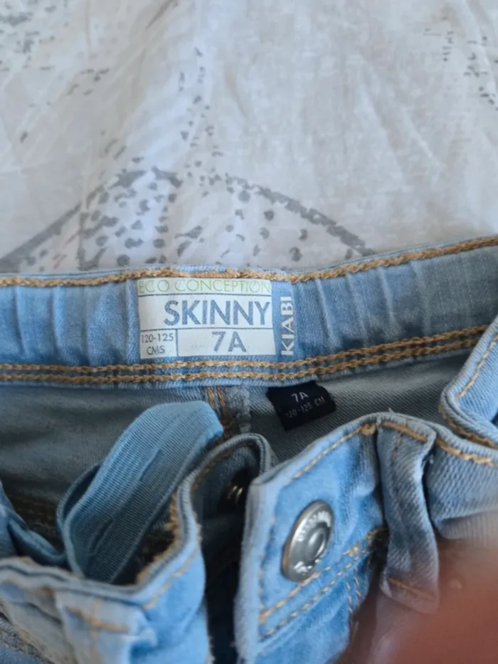 Jeans skinny fille taille 7ans kiabi - photo numéro 2