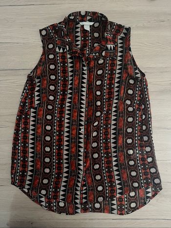 Chemise sans manches à motifs femme