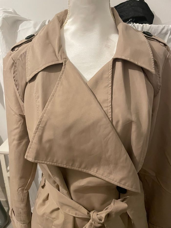 Trench coat imperméable marron vero moda xL femme - photo numéro 5