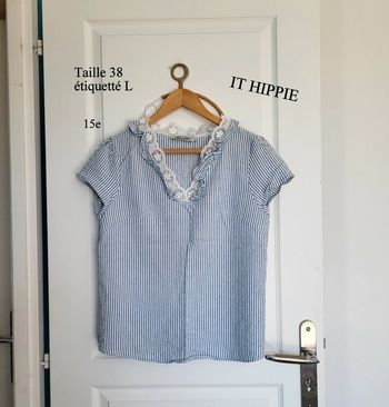 Top à rayures avec broderies It Hippie taille 38