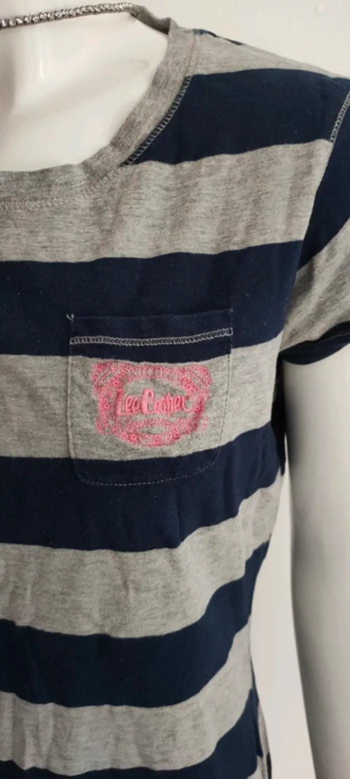 T shirt a rayures Lee Cooper, taille L/40 - photo numéro 2