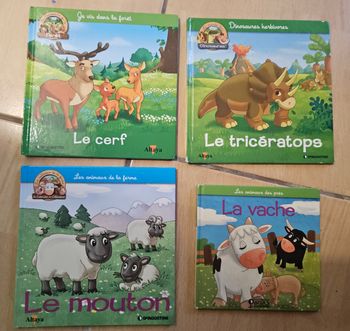 Lot de 4 livres découverte d'animaux