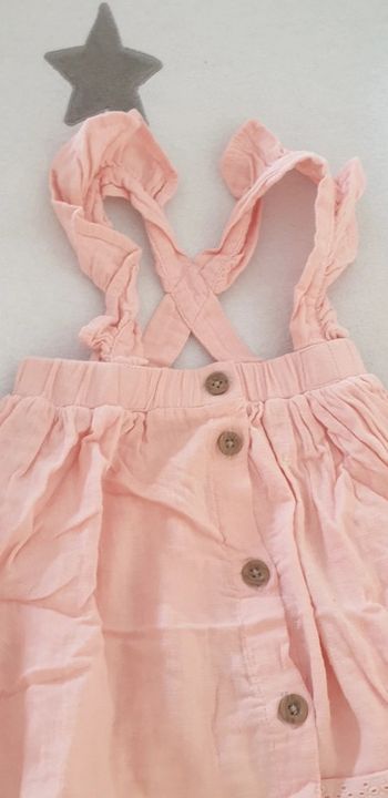 Robe bretelles bébé fille 6-9 mois