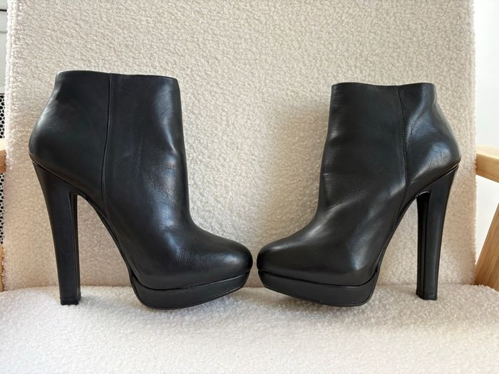 Bottines noires - Taille 37 - Zara - photo numéro 2