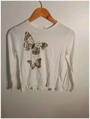 C10 t-shirt blanc mango 13-14 ans