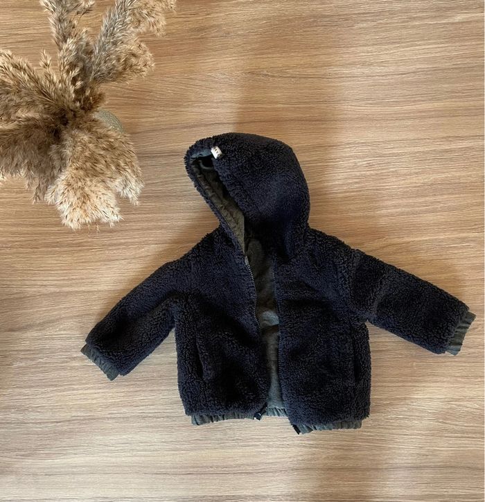 Manteau IKKS gris réversible - photo numéro 5