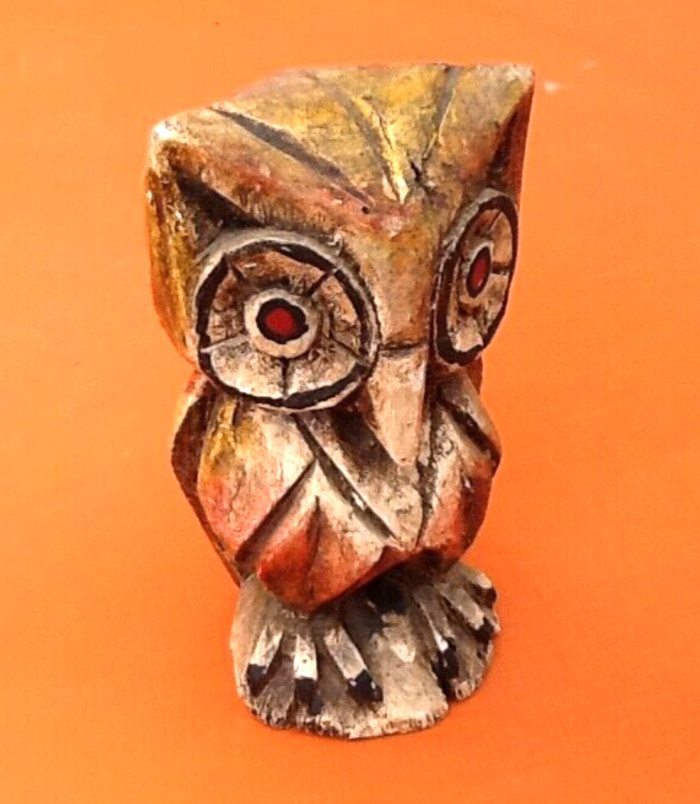 Chouette / Hibou à poser Bois sculpté - photo numéro 2