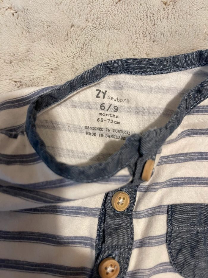 T-shirt manches longues - ZY Newborn - 6/9 mois - photo numéro 2