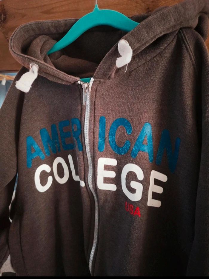 Veste sweat zippé collège 10A - photo numéro 3