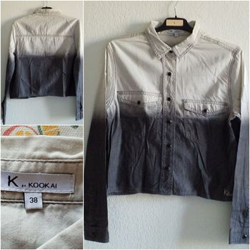 Chemise  bicolores taille 38 très bon état