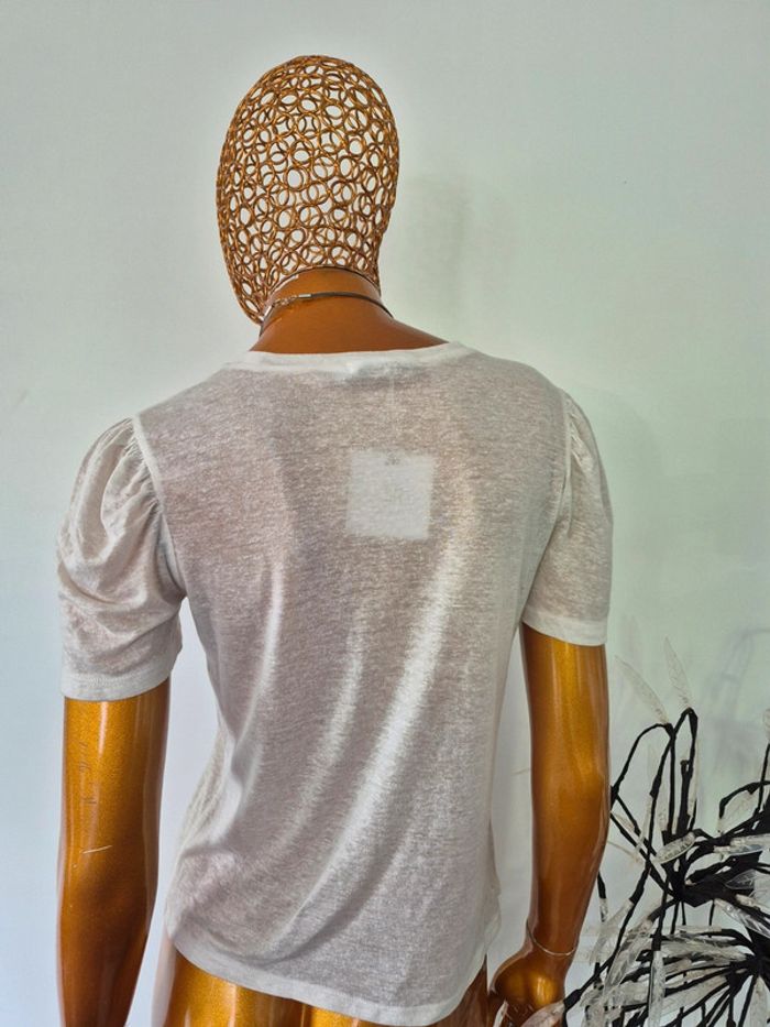 Tee-shirt Crème - photo numéro 2